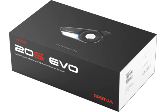 Sena 20S EVO Motorcycle Bluetooth Communication System & HD Speakers