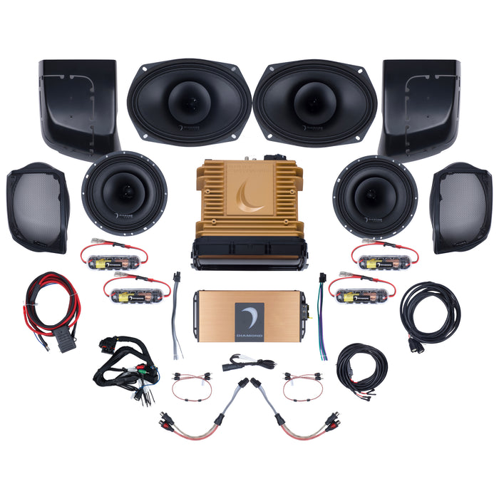 Diamond Audio Head Unit & Stage III Bundle | 2014+ Harley-Davidson Touring