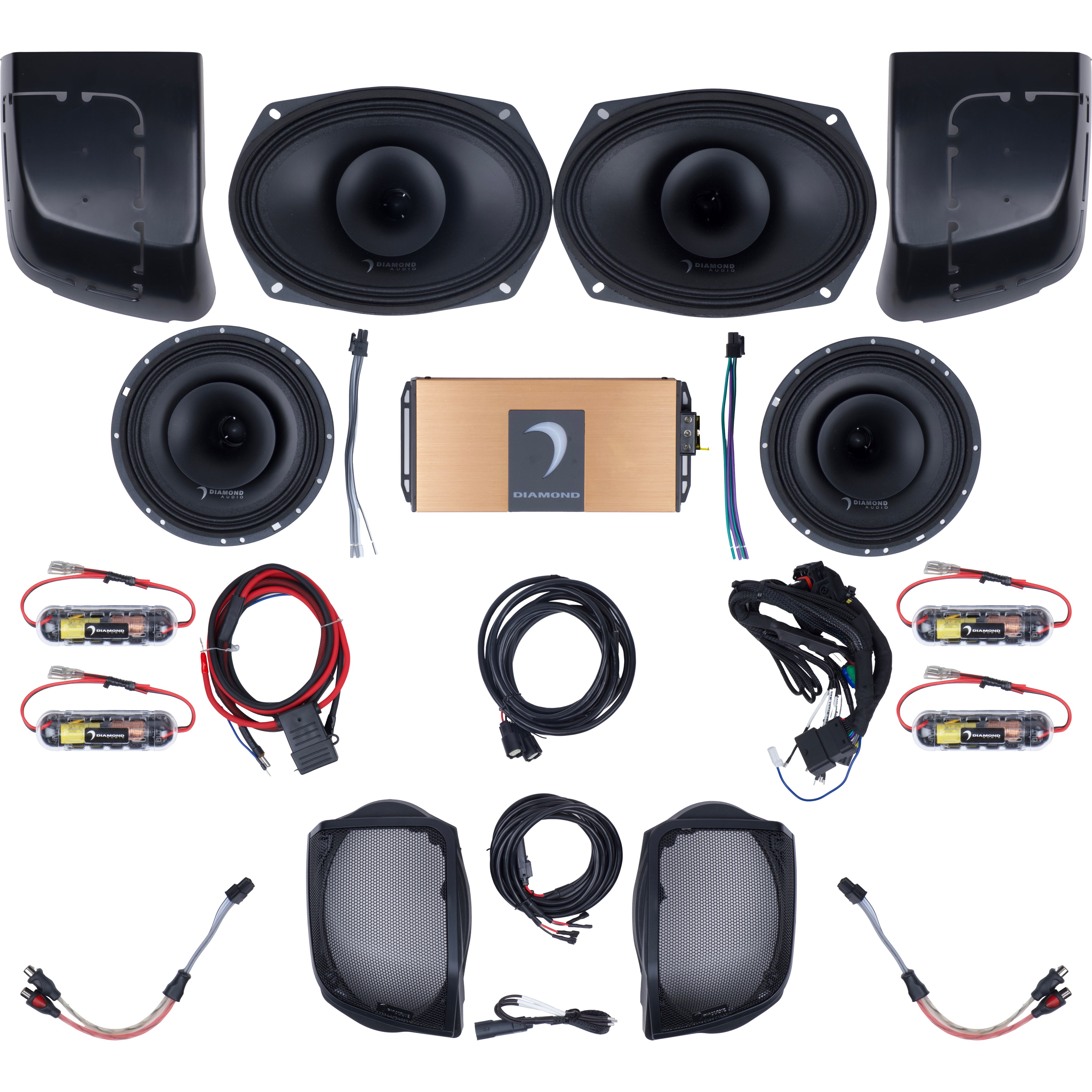 Diamond Audio Horn Stage III Bundle '14 '23 Harley-Davidson