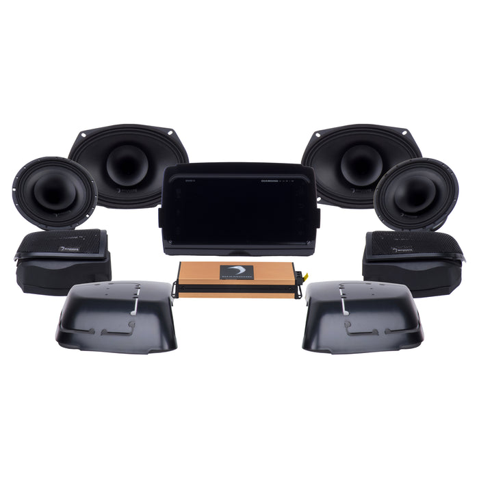 Diamond Audio Head Unit & Stage III Bundle | 2014+ Harley-Davidson Touring