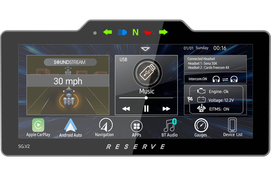 Soundstream Reserve Head Unit (SG.V2) | '98 - '13 Harley-Davidson® Street Glide